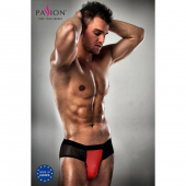 Чоловічі трусики з червоним гульфіком Passion 007 THONG red L/XL