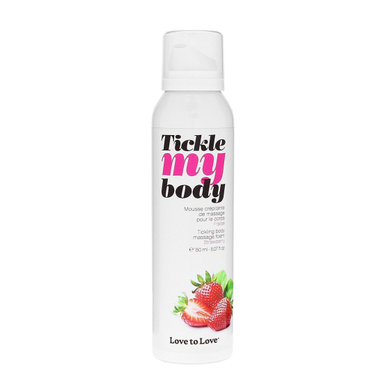 Массажная пена Love To Love TICKLE MY BODY Strawberry (150 мл) (предыдущий дизайн!!!)