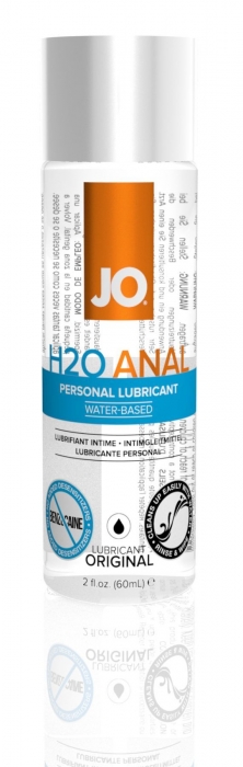 Анальна змазка JO ANAL H2O — ORIGINAL (60 мл) на водній основі, рослинний гліцерин