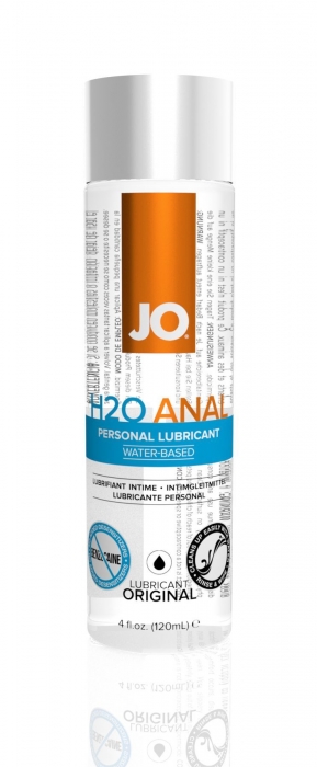 Анальна змазка JO ANAL H2O — ORIGINAL (120 мл) на водній основі, рослинний гліцерин