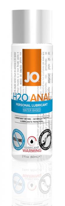 Анальна змазка JO ANAL H2O — WARMING (60 мл) розігрівальна, на водній основі