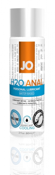 Анальна змазка JO ANAL H2O — COOLING (60 мл) охолоджувальна, на водній основі