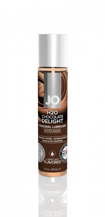 Змазка на водній основі JO H2O — Chocolate Delight (30 мл) без цукру, рослинний гліцерин