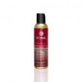 Массажное масло DONA Kissable Massage Oil Strawberry Souffle (110 мл) можно для оральных ласк