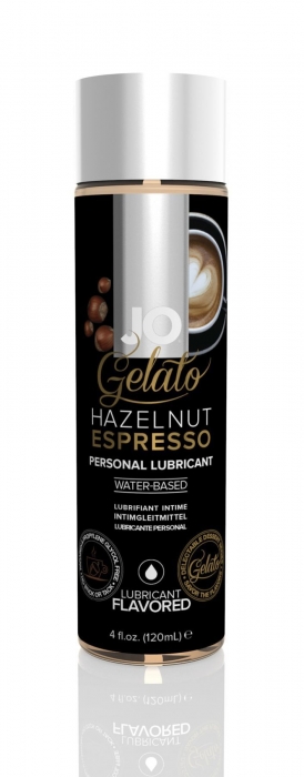 Змазка на водній основі JO GELATO Hazelnut Espresso (120 мл) без цукру, парабенів та пропіленгліколю
