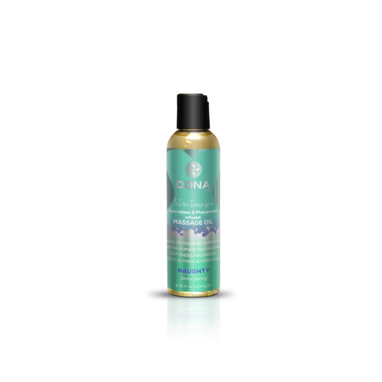 Масажна олія DONA Massage Oil NAUGHTY – SINFUL SPRING (110 мл) з феромонами та афродизіаками