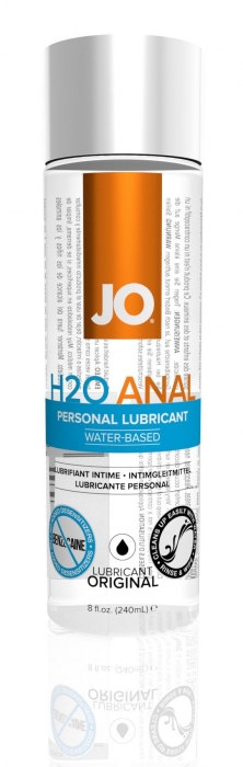 Анальна змазка JO ANAL H2O — ORIGINAL (240 мл) на водній основі, рослинний гліцерин