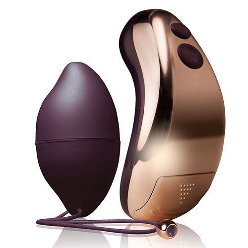 Віброяйце Rocks Off Ro-Duet Rose Gold з вібруючим пультом ДУ для стимуляції клітора