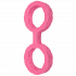 Наручники з силікону Doc Johnson The Cuffs Large - Pink, добре тягнуться, для рук і для ніг