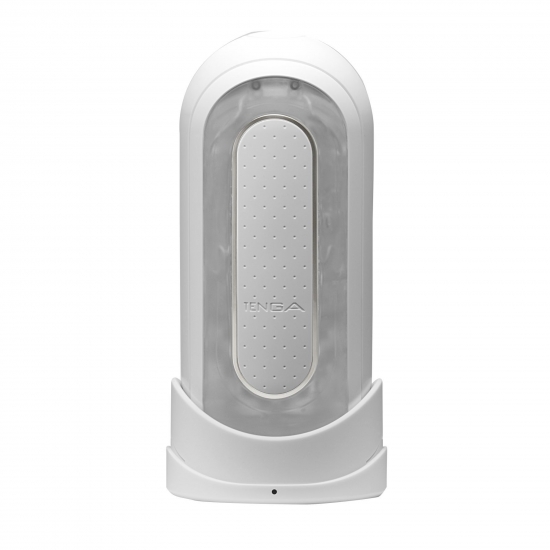 Вібромастурбатор Tenga Flip Zero Electronic Vibration White, змінна інтенсивність, розкладний