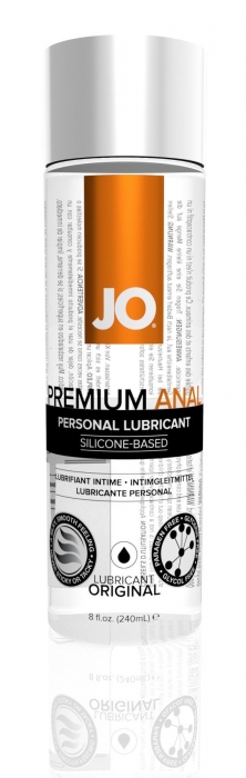 Анальна змазка JO ANAL PREMIUM — ORIGINAL (240 мл) на силіконовій основі водостійка