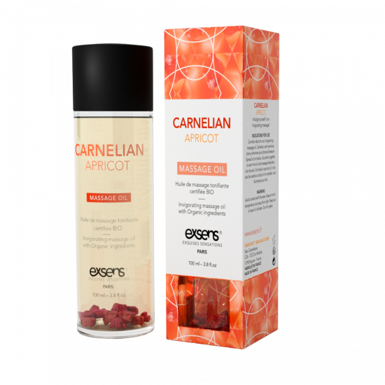 Розпродаж!!! Масажна олія EXSENS Carnelian Apricot (бадьорить з сердоліком) 100мл (термін 01.2024)
