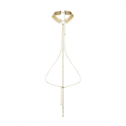 Ланцюжок нашийник Bijoux Indiscrets MAGNIFIQUE Collar - Gold, прикраса для тіла