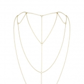 Ланцюжок для спини Bijoux Indiscrets Magnifique Back and Cleavage Chain - Gold, прикраса для тіла