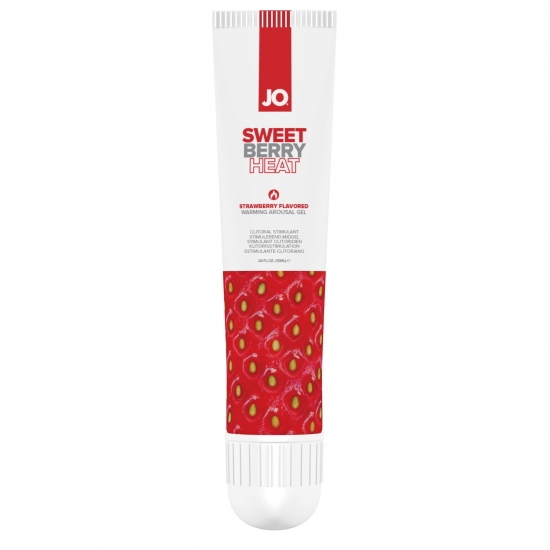 Гель для клітора JO Sweet Berry Heat (10 мл), можна для поцілунків, вібрація з розігрівом