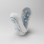 Мастурбатор Tenga Flip Orb — Blue Rush, з можливістю зміни тиску та стимулювальними кульками всереди