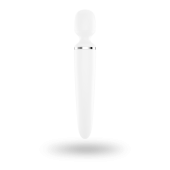 Вібромасажер Satisfyer Wand-er Woman (White/Chrome), водонепроникний, потужний, розмір XXL