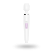 Вібромасажер Satisfyer Wand-er Woman (White/Chrome), водонепроникний, потужний, розмір XXL