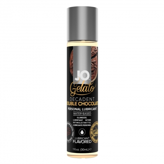 Змазка на водній основі JO GELATO Double Chocolate (30 мл) без цукру, парабенів та гліколю
