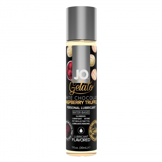 Змазка на водній основі JO GELATO White Chocolate Raspberry (30 мл) без цукру та парабенів