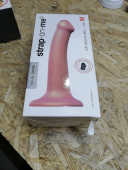 Насадка для страпона Strap-On-Me Mono Density Dildo Rose M (мятая упаковка!!!)
