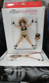 Фиксатор для кровати Fetish Tentation Ankle and Wrist Straps for Bad с маской (мятая упаковка!!!)