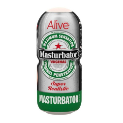 Недорогий мастурбатор-вагіна Alive Heineken Vagina у вигляді банки пива