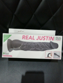 Фалоімітатор із присоскою Real Body — Real Justin Black (м'ята упаковка!!!)