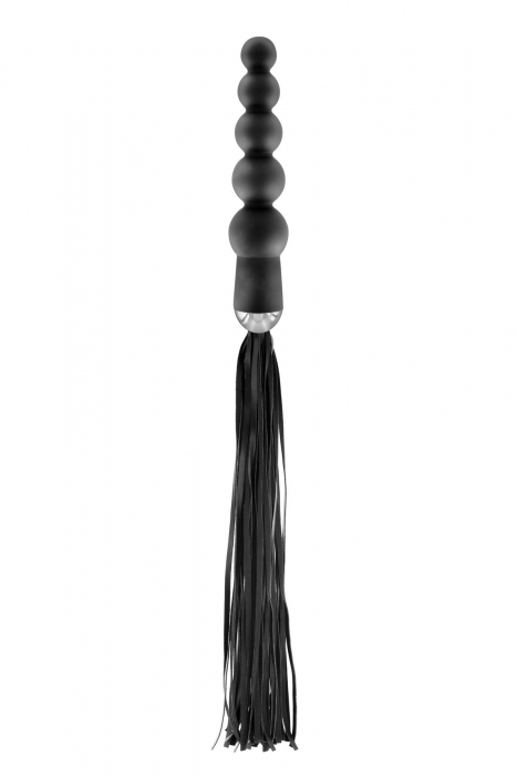 Флогер з ручкою - анальним намистом Fetish Tentation Whip with Rosary Handle
