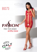Відверта сукня-сітка Passion BS073 red