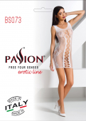 Відверта сукня-сітка Passion BS073 white