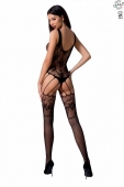 Ажурний бодістокінг з імітацією панчіх Passion BS074 black