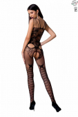 Ажурний бодістокінг з інтимними вирізами Passion BS076 black