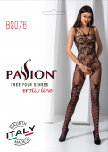 Ажурний бодістокінг з інтимними вирізами Passion BS076 black