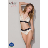 Трусики з широкою резинкою і мереживом Passion PS001 PANTIES XL, ecru