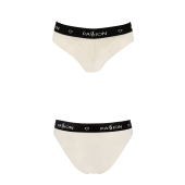 Трусики з широкою резинкою і мереживом Passion PS001 PANTIES XL, ecru