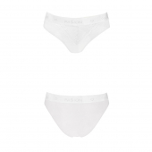 Трусики з широкою гумкою і мереживом Passion PS001 PANTIES L, white