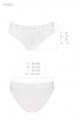 Трусики з широкою гумкою і мереживом Passion PS001 PANTIES S, white