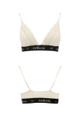 Еластичний топ з мереживом Passion PS001 TOP S, ecru
