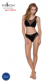 Трусики з прозорою вставкою Passion PS002 PANTIES M, black