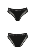Трусики з прозорою вставкою Passion PS002 PANTIES S, black
