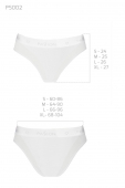 Трусики з прозорою вставкою Passion PS002 PANTIES L, white