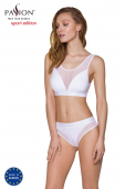 Трусики з прозорою вставкою Passion PS002 PANTIES L, white