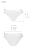 Трусики з прозорою вставкою Passion PS002 PANTIES M, white