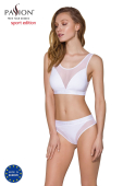 Трусики з прозорою вставкою Passion PS002 PANTIES XL, white