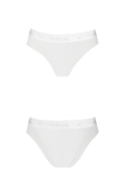 Трусики з прозорою вставкою Passion PS002 PANTIES XL, white