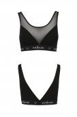 Топ з прозорою вставкою Passion PS002 TOP M, black