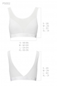 Топ з прозорою вставкою Passion PS002 TOP XL, white