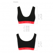 Спортивний топ на широких бретелях Passion PS003 TOP S, black