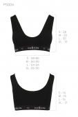 Спортивний топ з широкою гумкою Passion PS004 TOP XL, black